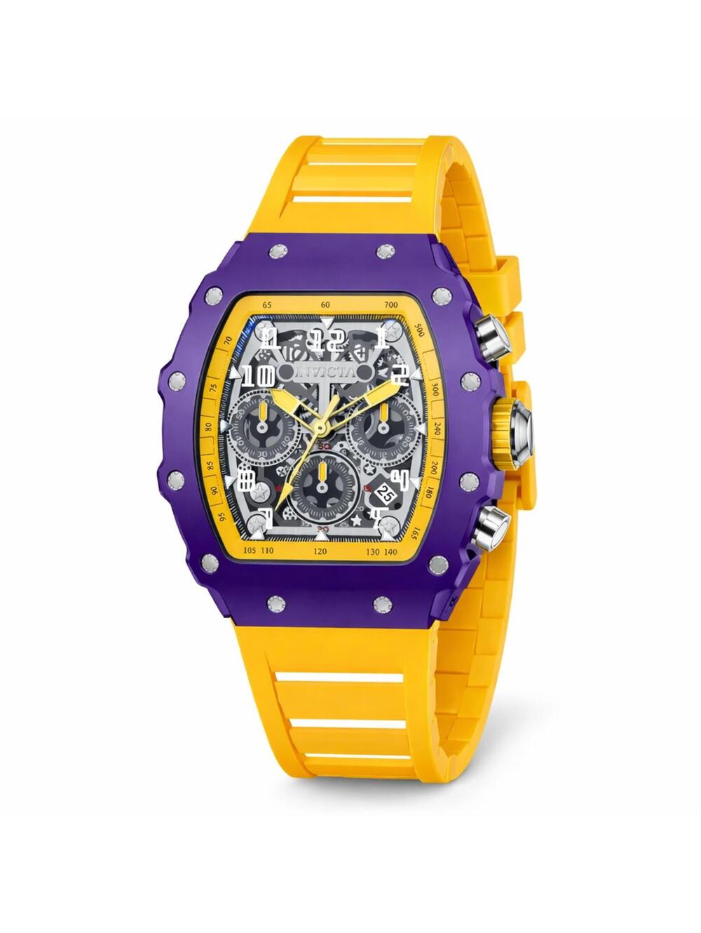 Invicta Racing LA - Nitro Gen Men's Watch  43mm, Yellow (69699)